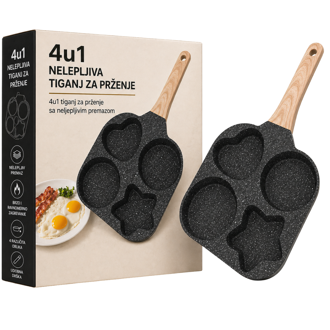Premium Non-Stick 4u1 Tiganj